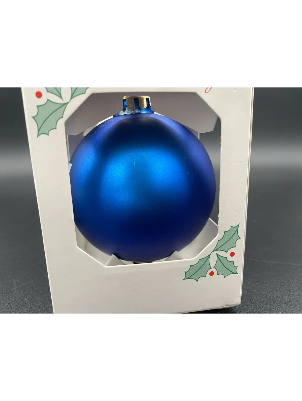 Happy Holidays! Blue Goodwill Ball Christmas Ornament